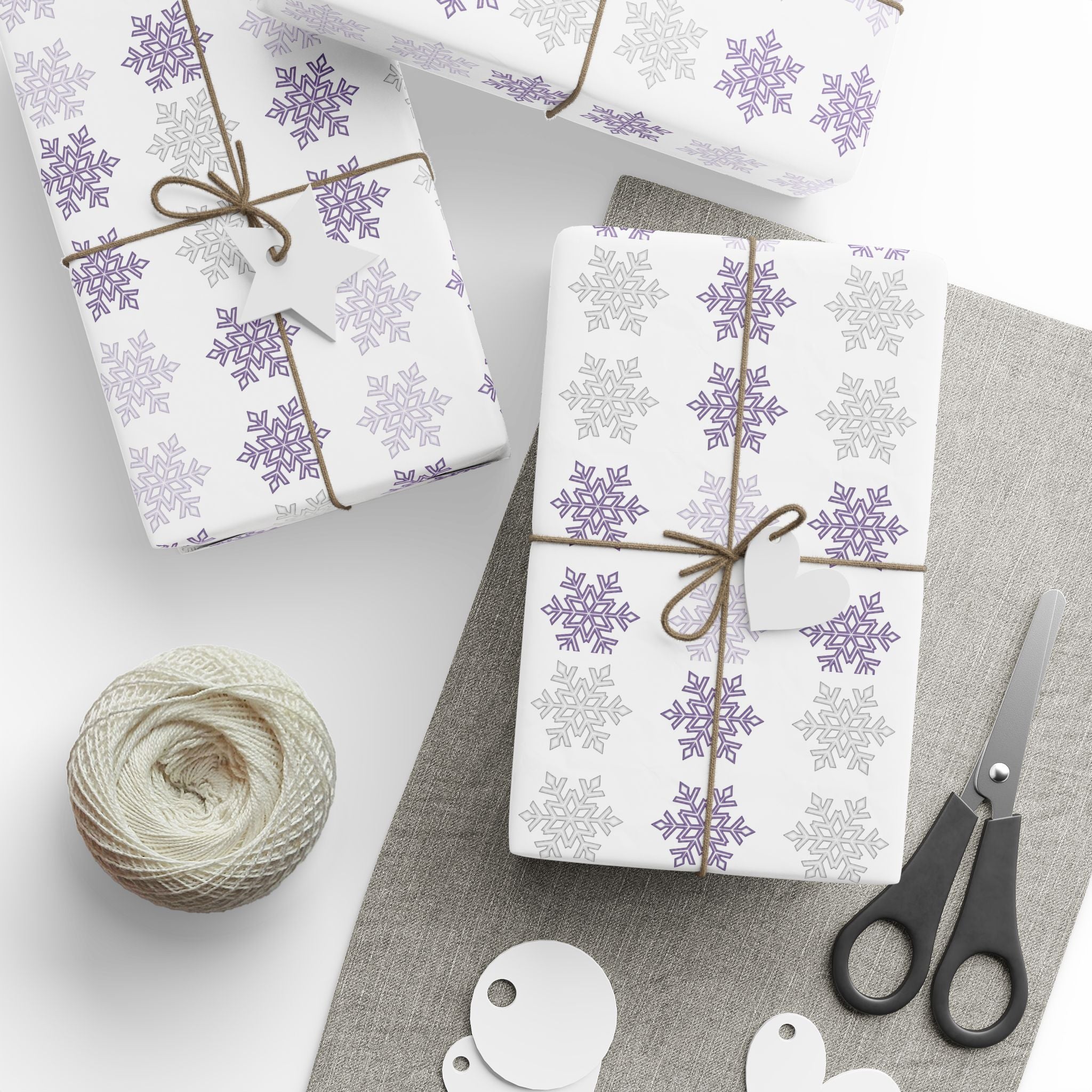Matte Gift Wrap Paper for Holidays Birthdays & Christmas (4-Pack)