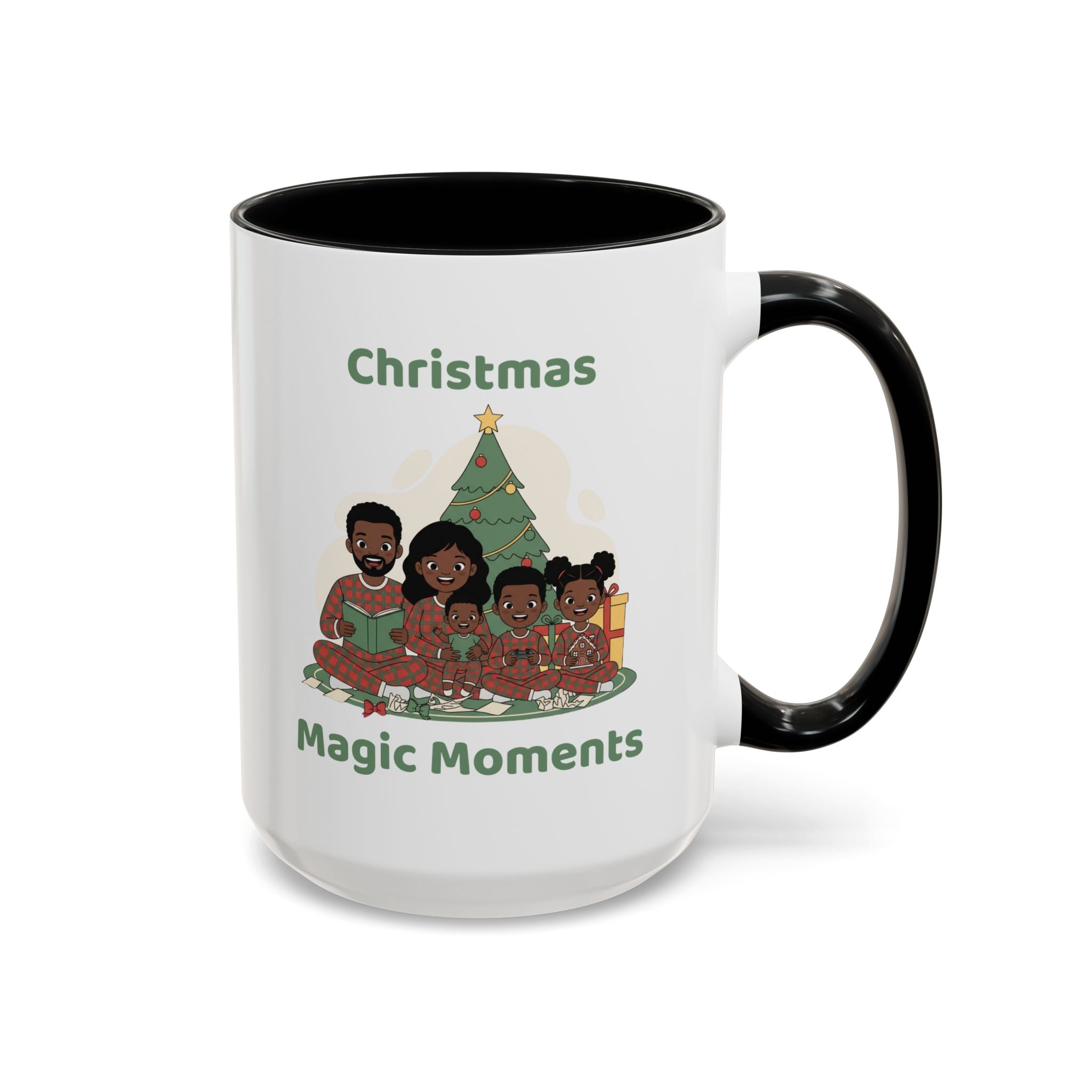 Family Holiday Accent Coffee Mug — Christmas Sayings Collection for Home & Family