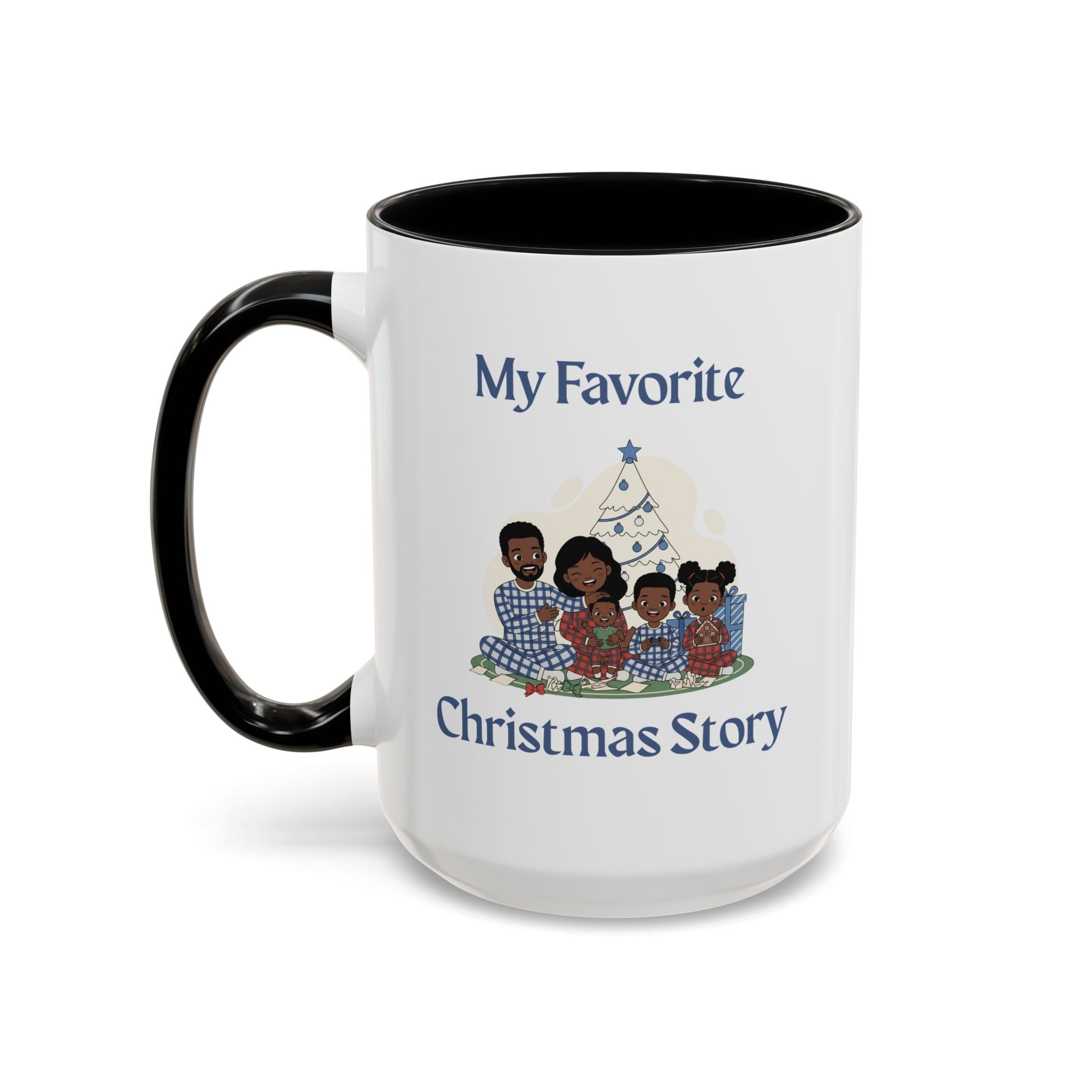 Family Holiday Accent Coffee Mug — Christmas Sayings Collection for Home & Family