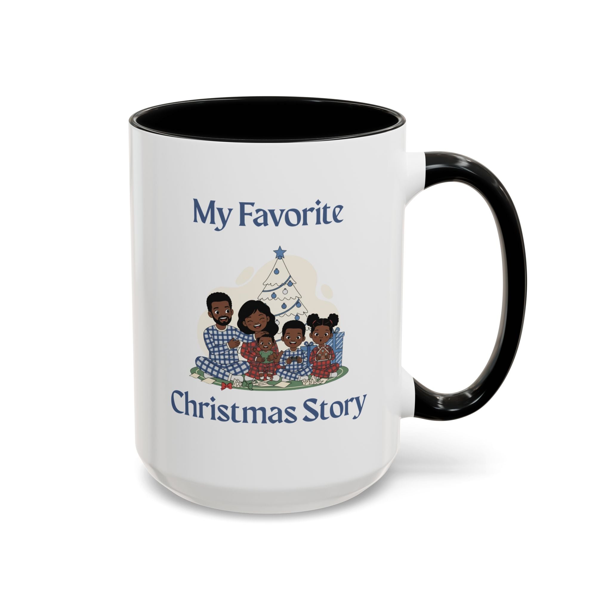 Family Holiday Accent Coffee Mug — Christmas Sayings Collection for Home & Family
