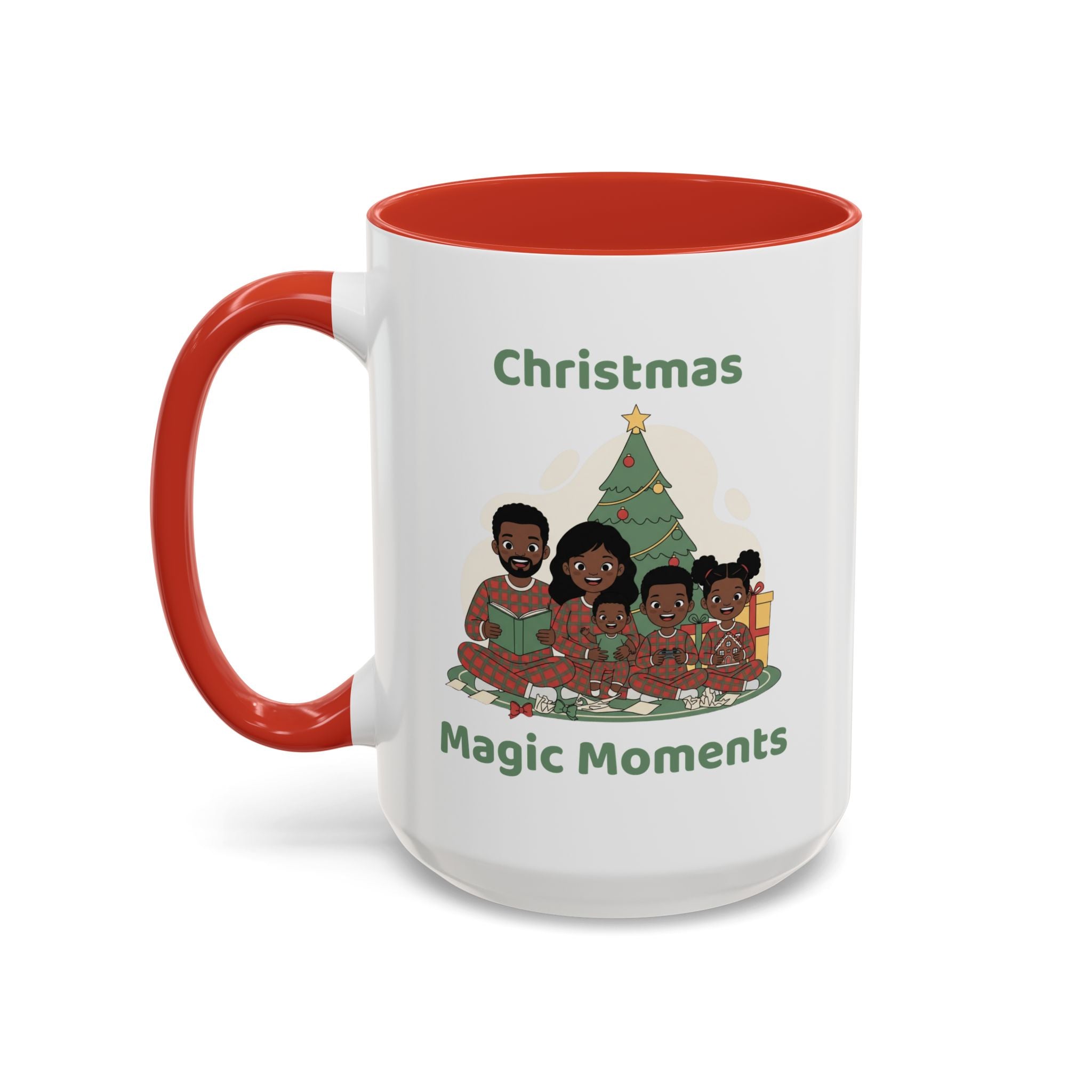 Family Holiday Accent Coffee Mug — Christmas Sayings Collection for Home & Family