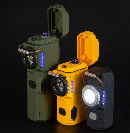 Outdoorsman Arc Lighter -  Windproof with Adjustable Flashlight